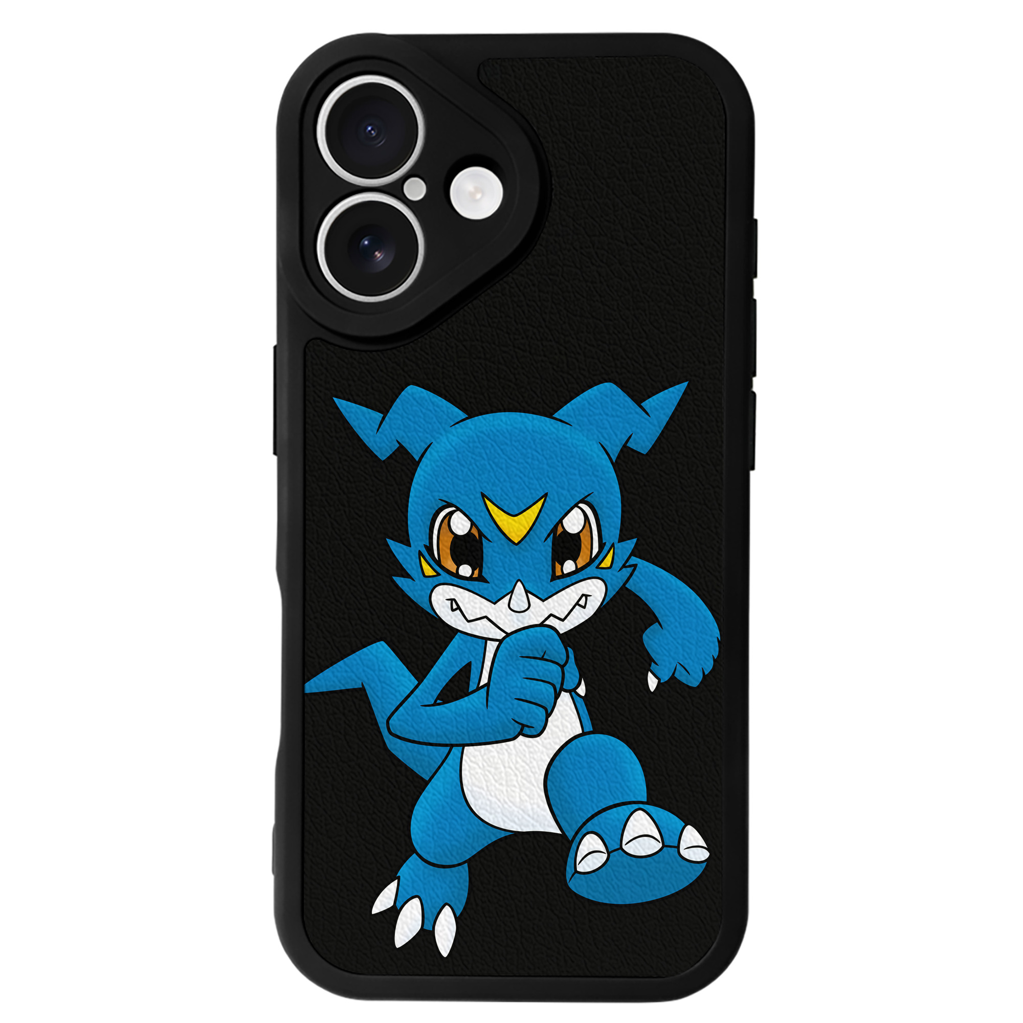 （画像用） Digimon デジタルモンスター/デジモン 【iPhone 16シリーズ対応】シリコンスマホケース（レザー調） 材質：シリコン